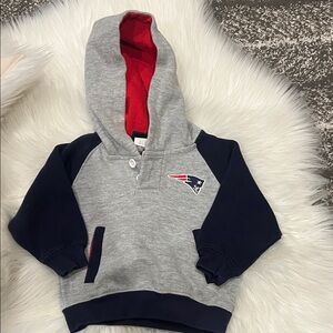 Kids Gray and Navy Patriots Hoodie